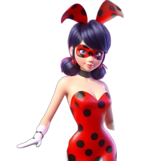 dress, mask, animal, 3d render transparent PNG cut-out
