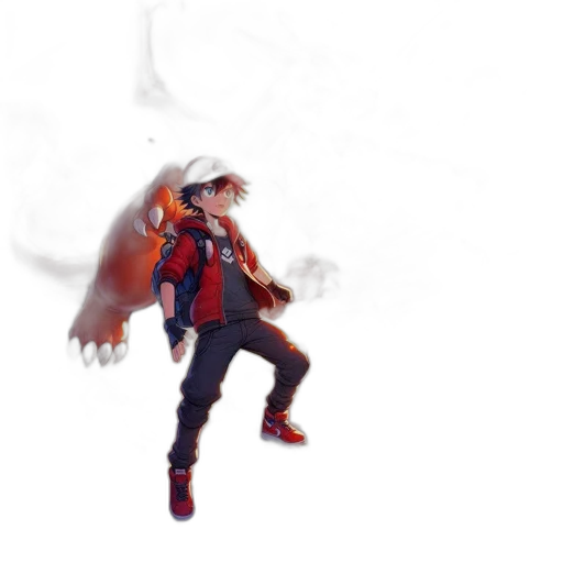 jacket, staff, weapon, dragon transparent PNG cut-out