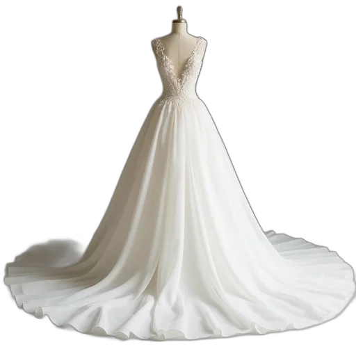 dress, crown, 3d render, photorealistic transparent PNG cut-out
