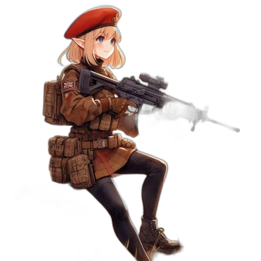 weapon, staff, jacket, concept art transparent PNG cut-out