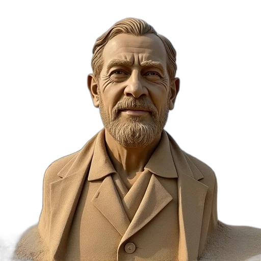 face, staff, jacket, 3d render transparent PNG cut-out