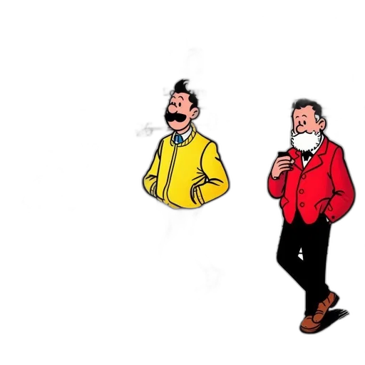 jacket, staff, umbrella, cartoon transparent PNG cut-out
