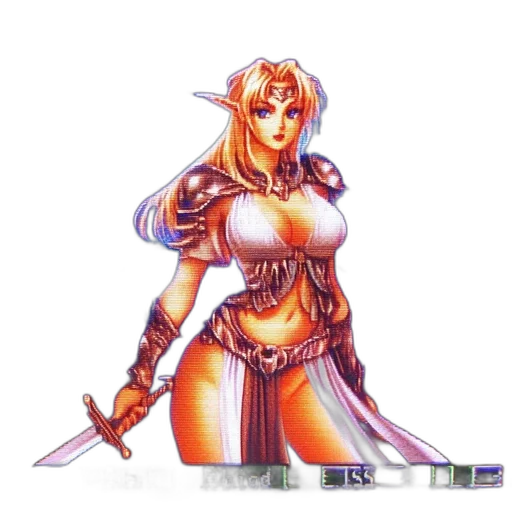 sword, staff, weapon, pixel art transparent PNG cut-out
