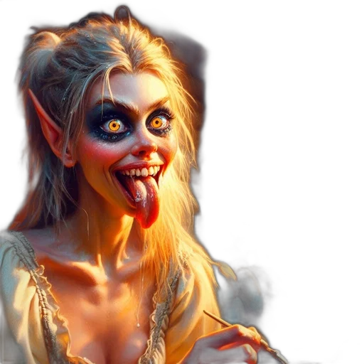 face, creature, fantasy art, concept art transparent PNG cut-out