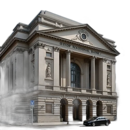 building, car, 3d render, photorealistic transparent PNG cut-out