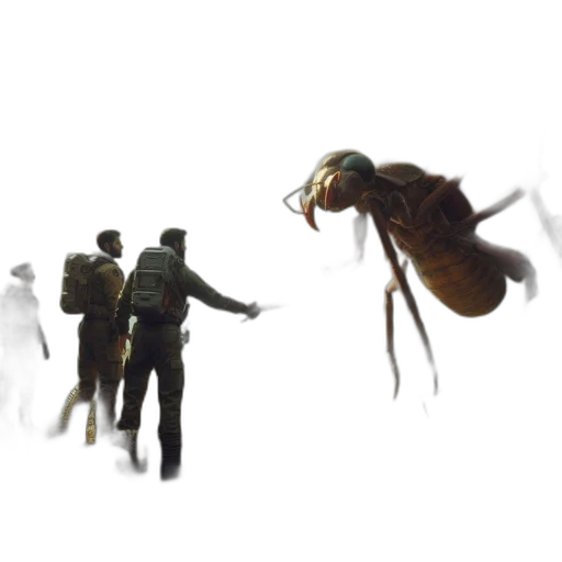 creature, animal, robot, jacket transparent PNG cut-out