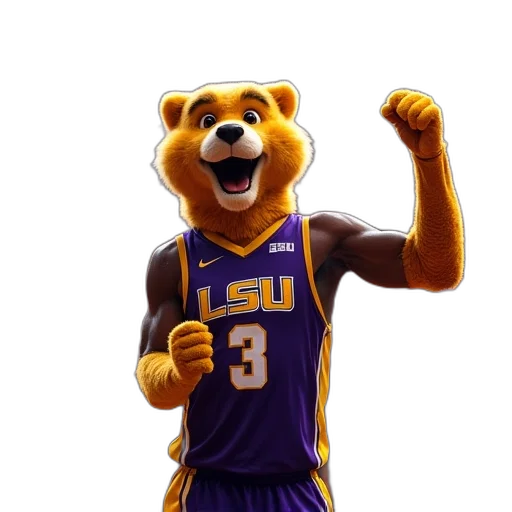 animal, 3d render, concept art, lsu transparent PNG cut-out