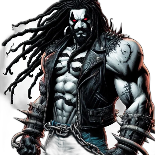 comic book art, concept art, fantasy art, photorealistic transparent PNG cut-out