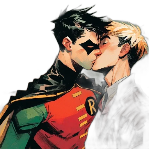 comic book art, concept art, watercolor, red transparent PNG cut-out