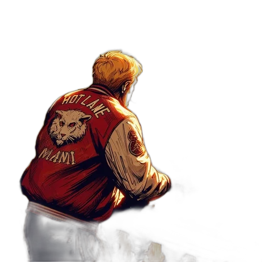 jacket, animal, concept art, comic book art transparent PNG cut-out