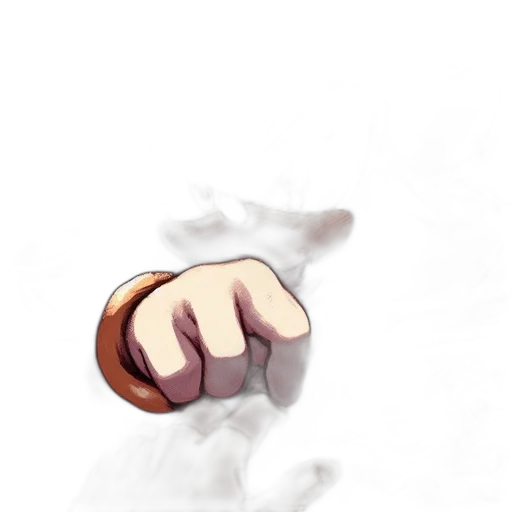 weapon, staff, face, hair transparent PNG cut-out