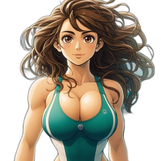 dress, anime, cartoon, comic book art transparent PNG cut-out
