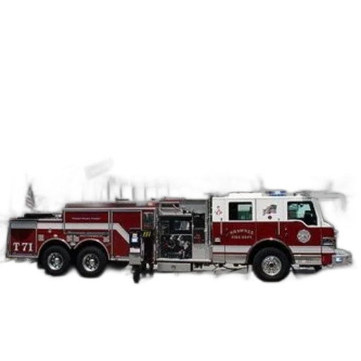 concept art, fire, red, truck transparent PNG cut-out