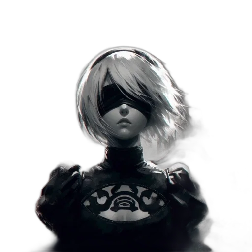 robot, mask, face, hair transparent PNG cut-out
