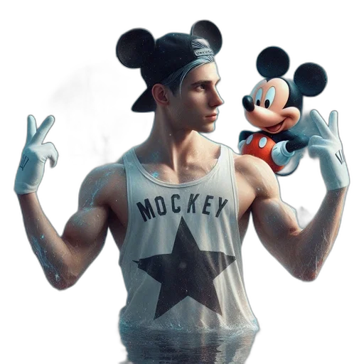 concept art, 3d render, photorealistic, cartoon transparent PNG cut-out
