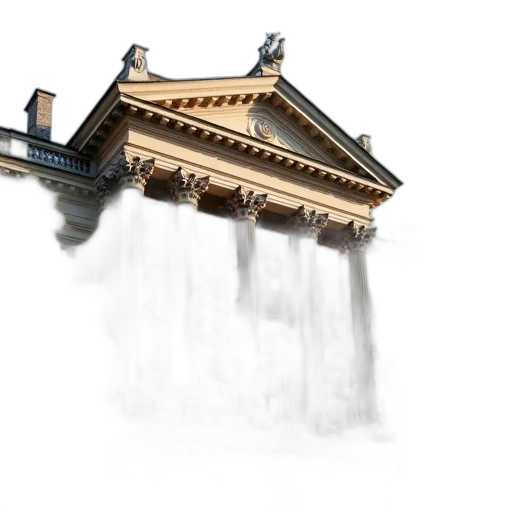 building, concept art, photorealistic, 3d render transparent PNG cut-out