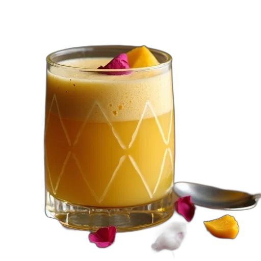 food, glass, filled, yellow transparent PNG cut-out
