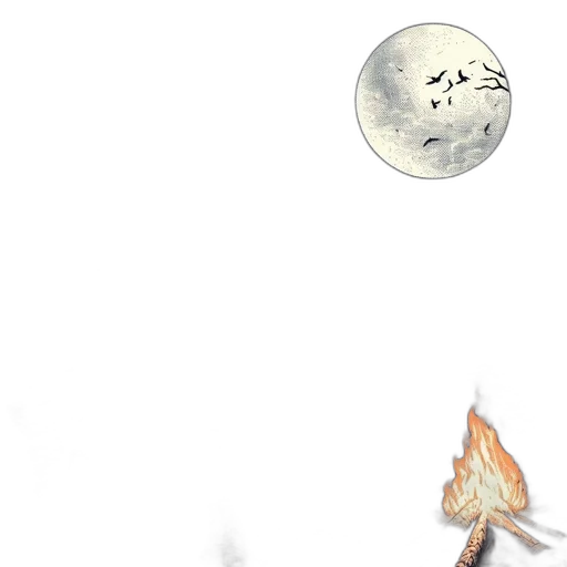 dragon, creature, mask, staff transparent PNG cut-out