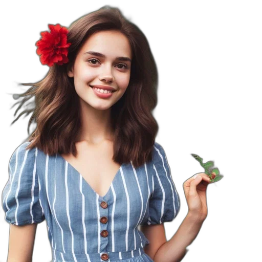 dress, flower, jewelry, crown transparent PNG cut-out