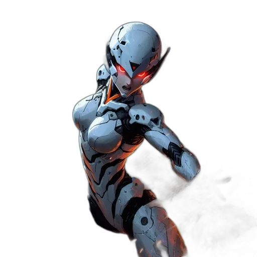 robot, mask, creature, concept art transparent PNG cut-out