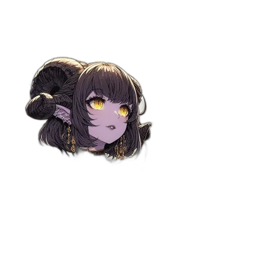 hair, creature, mask, face transparent PNG cut-out