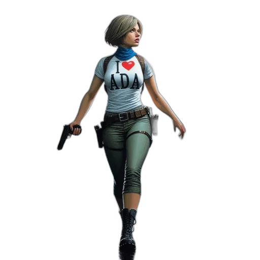 weapon, jacket, concept art, 3d render transparent PNG cut-out