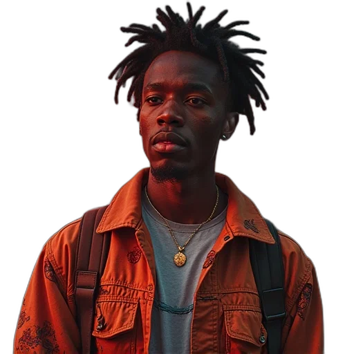 jacket, face, staff, animal transparent PNG cut-out