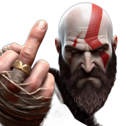 weapon, face, concept art, 3d render transparent PNG cut-out