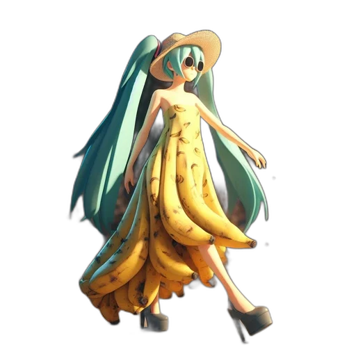 dress, creature, animal, staff transparent PNG cut-out