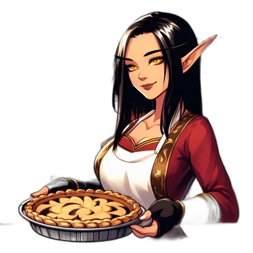 food, staff, fantasy art, pixel art transparent PNG cut-out