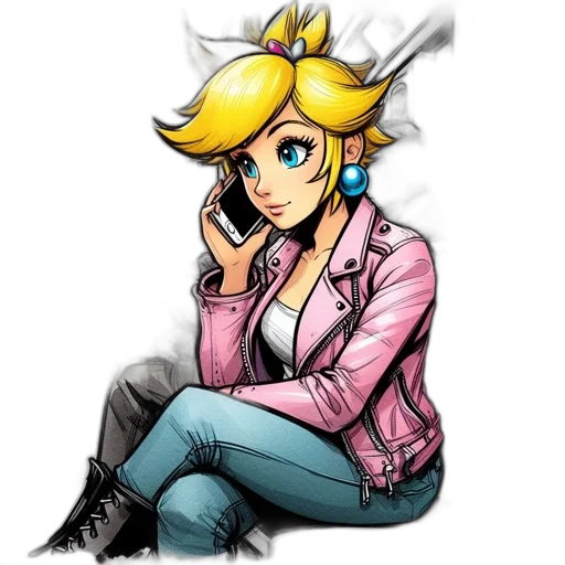concept art, cartoon, vaporwave, pixel art transparent PNG cut-out