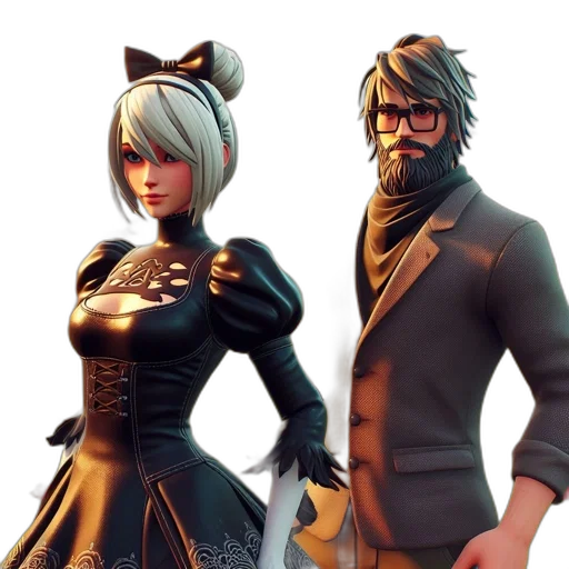 concept art, fantasy art, 3d render, pixel art transparent PNG cut-out