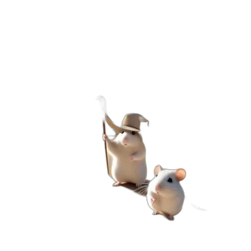 animal, creature, staff, weapon transparent PNG cut-out