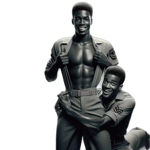 jacket, comic book art, three, men transparent PNG cut-out