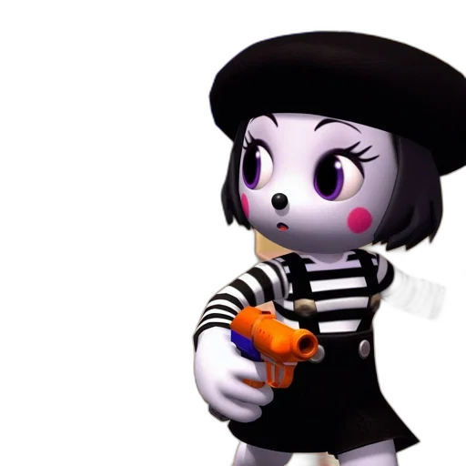 weapon, staff, robot, 3d render transparent PNG cut-out