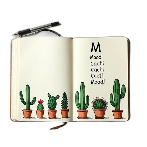 concept art, photorealistic, monochrome, notebook transparent PNG cut-out