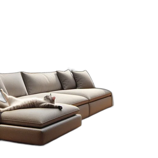 furniture, 3d render, photorealistic, earth tones transparent PNG cut-out