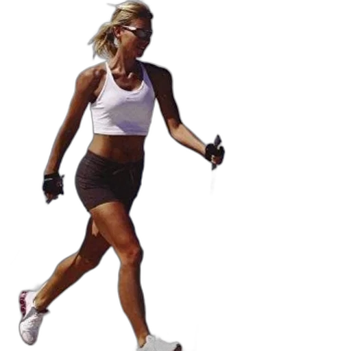 photorealistic, woman, workout, attire transparent PNG cut-out
