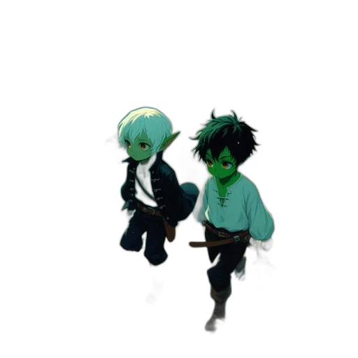 mask, creature, staff, 3d render transparent PNG cut-out