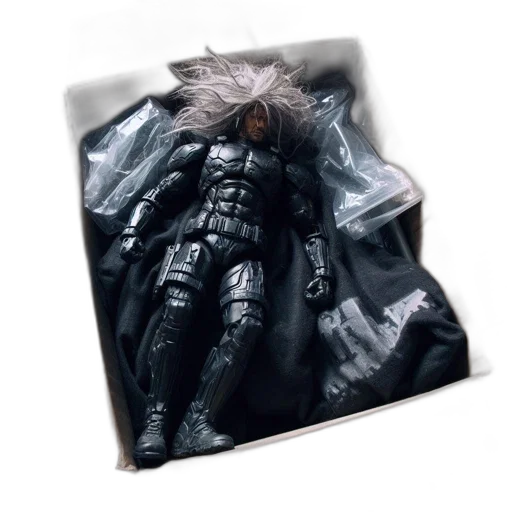 jacket, mask, creature, weapon transparent PNG cut-out