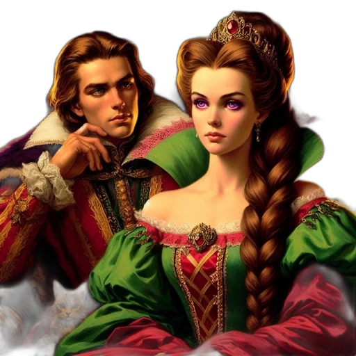 crown, fantasy art, oil painting, photorealistic transparent PNG cut-out