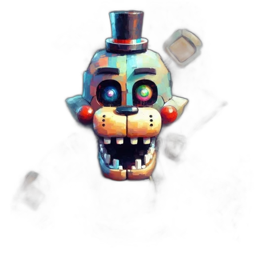 robot, mask, face, weapon transparent PNG cut-out