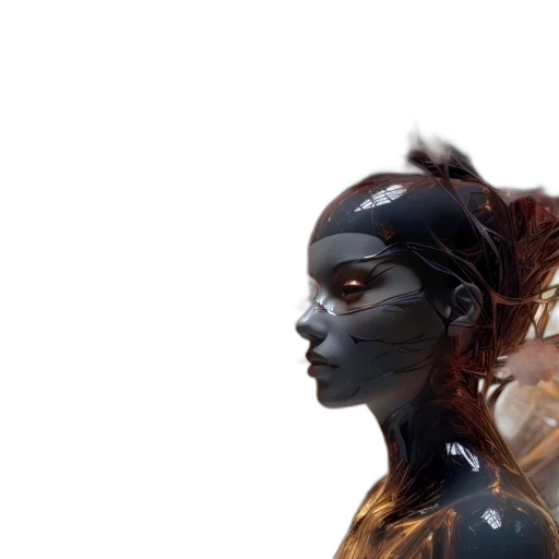 mask, robot, face, concept art transparent PNG cut-out