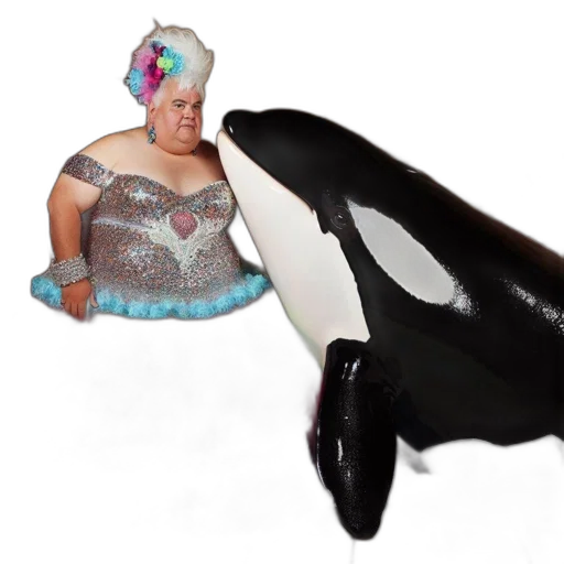 animal, creature, dress, hat transparent PNG cut-out