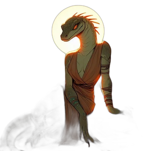 dragon, creature, staff, concept art transparent PNG cut-out