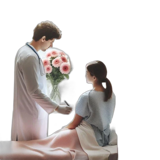 dress, photorealistic, oil painting, doctor transparent PNG cut-out
