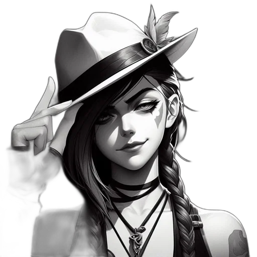hat, staff, face, weapon transparent PNG cut-out