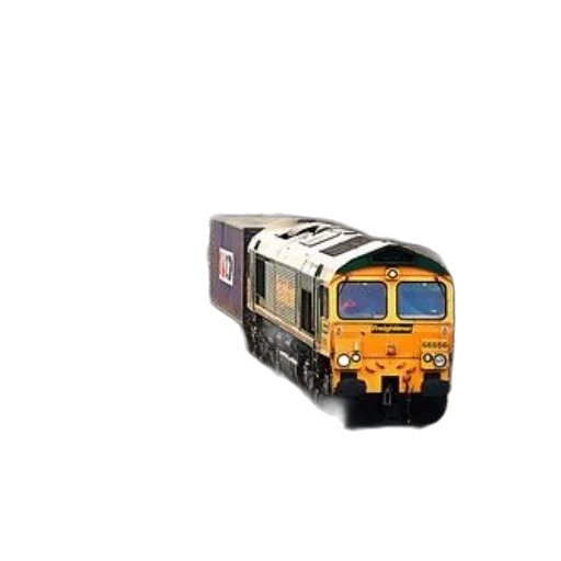 yellow, freight, train, colorful transparent PNG cut-out