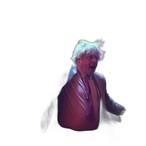 creature, jacket, staff, face transparent PNG cut-out