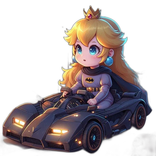 car, crown, weapon, concept art transparent PNG cut-out